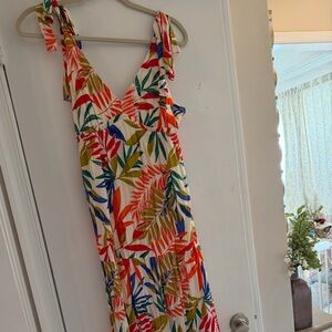 ILLA ILLA Multicolor Leaf Print Dress size M